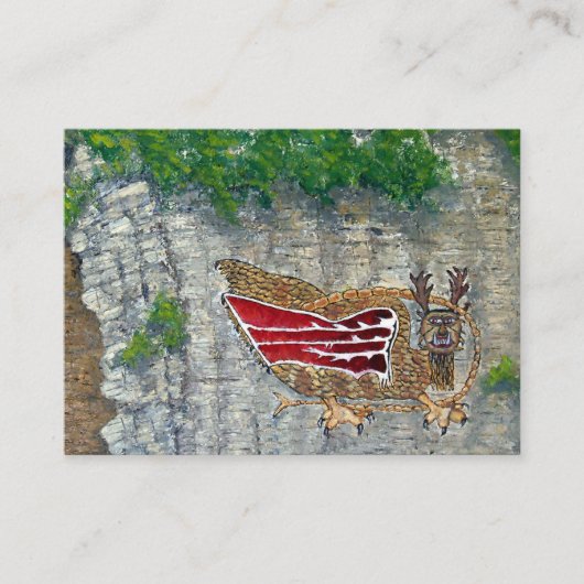 Piasa Bird Illinois Native American Legend Visitekaartje (Voorkant)