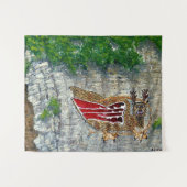 Piasa Bird Illinois Native American Legend Wandkleed (Voorkant (horizontaal))