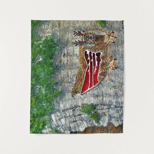 Piasa Bird Illinois Native American Legend Wandkleed (Voorkant)