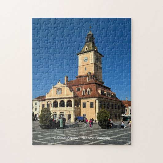 Piata Sfatului, Brasov, Roemenië, over een Legpuzzel (Verticaal)