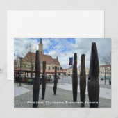 Piata Unirii, Cluj-Napoca, Roemenië, over een Feestdagenkaart (Voorkant / Achterkant)