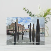 Piata Unirii, Cluj-Napoca, Roemenië, over een Feestdagenkaart (Staand voorkant)