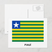 Piauí, vlag van Brazilië Briefkaart (Voorkant / Achterkant)