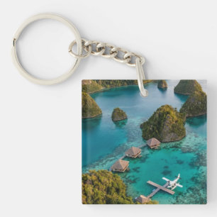 Piaynemo Raja Ampat Eilanden Paradijs View Kunst Sleutelhanger