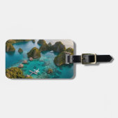 Piaynemo Raja Ampat Islands Paradise View Art Bagagelabel (Voorkant horizontaal)