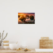 Piaynemo Zonsondergang Raja Ampat Tropisch Eiland Poster (Keuken)