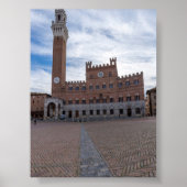 Piazza al Campo Siena Poster (Voorkant)