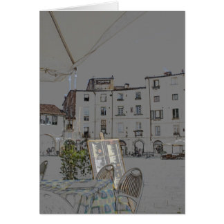 Piazza Anfiteatro in Lucca, Italië