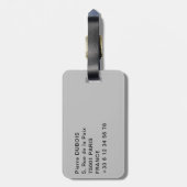 Piazza Anfiteatro plein in Lucca - Toscane, Italië Bagagelabel (Achterkant verticaal)