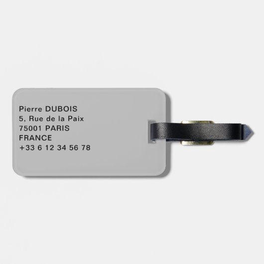 Piazza Anfiteatro plein in Lucca - Toscane, Italië Bagagelabel (Achterkant horizontaal)