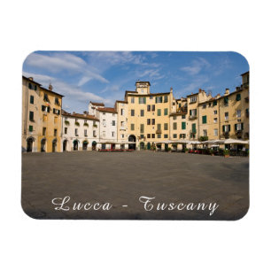 Piazza Anfiteatro plein in Lucca - Toscane, Italië Magneet