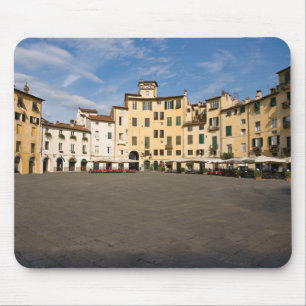 Piazza Anfiteatro plein in Lucca - Toscane, Italië Muismat