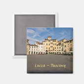 Piazza Anfiteatro Squin Lucca - Toscane, Italië Magneet (Voorkant / Achterkant)