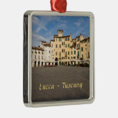 Piazza Anfiteatro Squin Lucca - Toscane, Italië Metalen Ornament (Rechts)