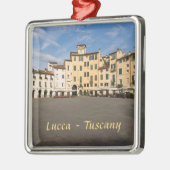 Piazza Anfiteatro Squin Lucca - Toscane, Italië Metalen Ornament (Links)