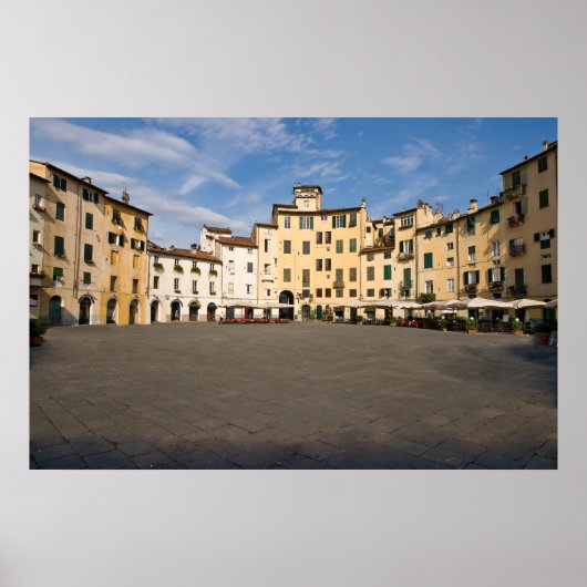 Piazza Anfiteatro Squin Lucca - Toscane, Italië Poster (Voorkant)