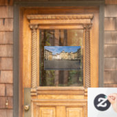 Piazza Anfiteatro Squin Lucca - Toscane, Italië Raamsticker (Huis Deur)