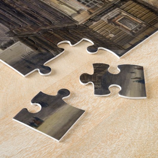 Piazza Castello, Turijn, gegraveerd door F. Citter Legpuzzel (Zijkant)