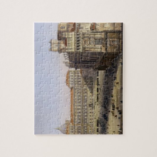 Piazza Castello, Turijn, gegraveerd door F. Citter Legpuzzel (Verticaal)