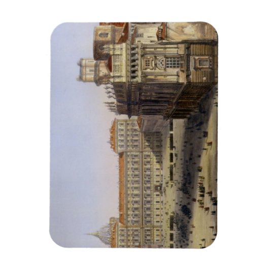 Piazza Castello, Turijn, gegraveerd door F. Citter Magneet (Verticaal)