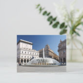 Piazza de Ferrari, Genova Briefkaart (Staand voorkant)