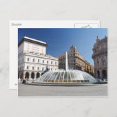Piazza de Ferrari, Genova Briefkaart (Voorkant / Achterkant)