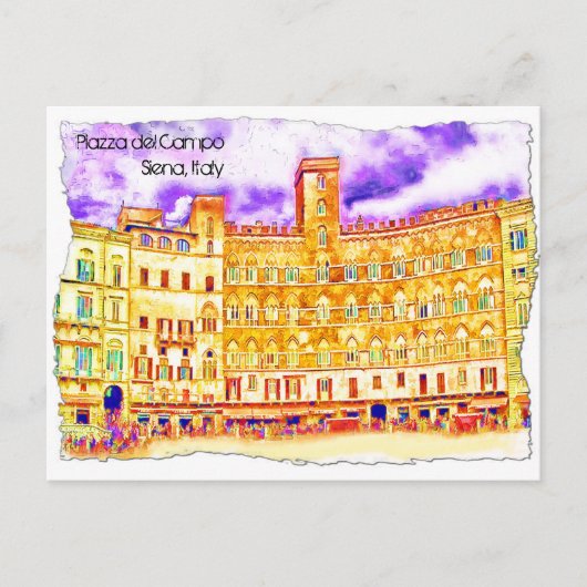 Piazza del Campo Briefkaart (Voorkant)