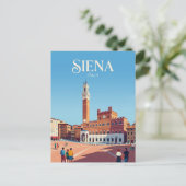 Piazza del Campo Italië Briefkaart (Staand voorkant)