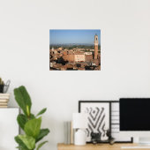 Piazza del Campo Siena Italia Poster (Thuiskantoor)