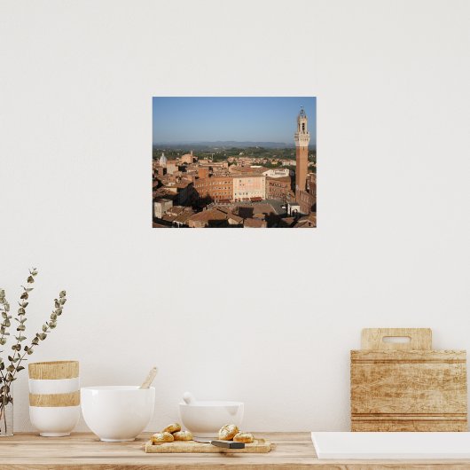 Piazza del Campo Siena Italia Poster (Keuken)