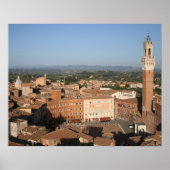 Piazza del Campo Siena Italia Poster (Voorkant)