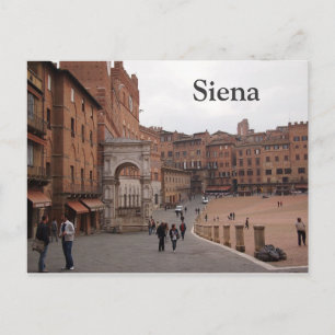 Piazza del Campo, Siena text briefkaart