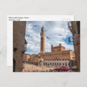 Piazza del Campo, Siena, Toscane, Italië Briefkaar Briefkaart (Voorkant / Achterkant)