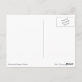 Piazza del Campo, Siena white border text briefkaa Briefkaart (Achterkant)