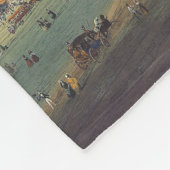 Piazza del Duomo in Milaan door Carlo Bossoli Fleece Deken (Hoek)