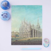 Piazza del Duomo in Milaan door Carlo Bossoli Flyer (Enkel)