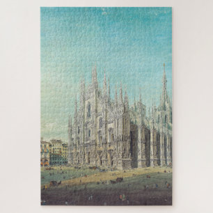 Piazza del Duomo in Milaan door Carlo Bossoli Legpuzzel