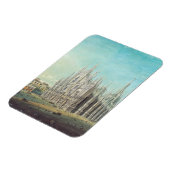 Piazza del Duomo in Milaan door Carlo Bossoli Magneet (Linkerzijde)