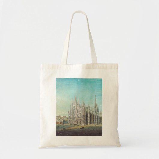 Piazza del Duomo in Milaan door Carlo Bossoli Tote Bag (Voorkant)