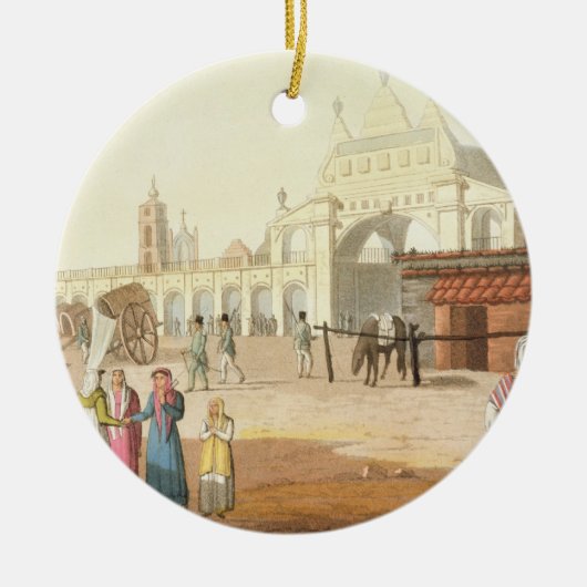 Piazza del Mercato, Buenos Aires, Argentinië, uit Keramisch Ornament (Voorkant)