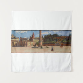 Piazza del Popolo in Rome (1900) Aleksander Gierym Wandkleed