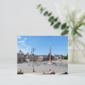 Piazza del Popolo - Rome, Italië Briefkaart (Staand voorkant)