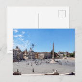 Piazza del Popolo - Rome, Italië Briefkaart (Voorkant / Achterkant)
