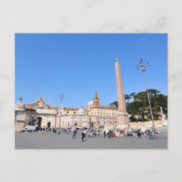 Piazza del Popolo, Rome, Italië Briefkaart