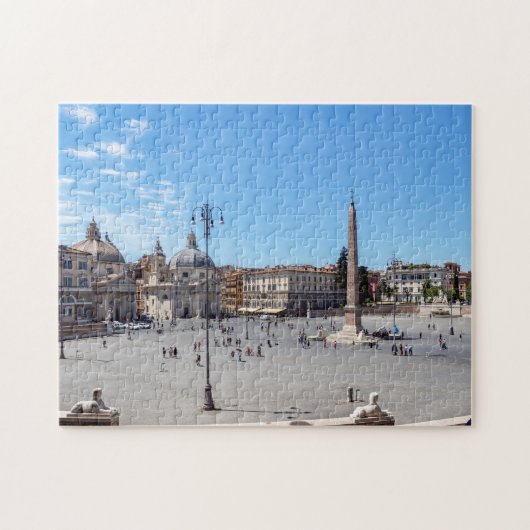 Piazza del Popolo - Rome, Italië Legpuzzel (Horizontaal)