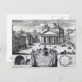 Piazza della Rotonda met een uitzicht van Pantheon Briefkaart (Voorkant / Achterkant)