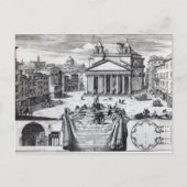 Piazza della Rotonda met een uitzicht van Pantheon Briefkaart (Voorkant)