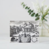 Piazza della Rotonda met een uitzicht van Pantheon Briefkaart (Staand voorkant)