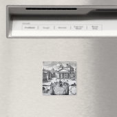 Piazza della Rotonda met een uitzicht van Pantheon Magneet (Insitu (Vaatwasser))