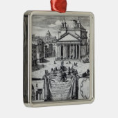 Piazza della Rotonda met een uitzicht van Pantheon Metalen Ornament (Rechts)